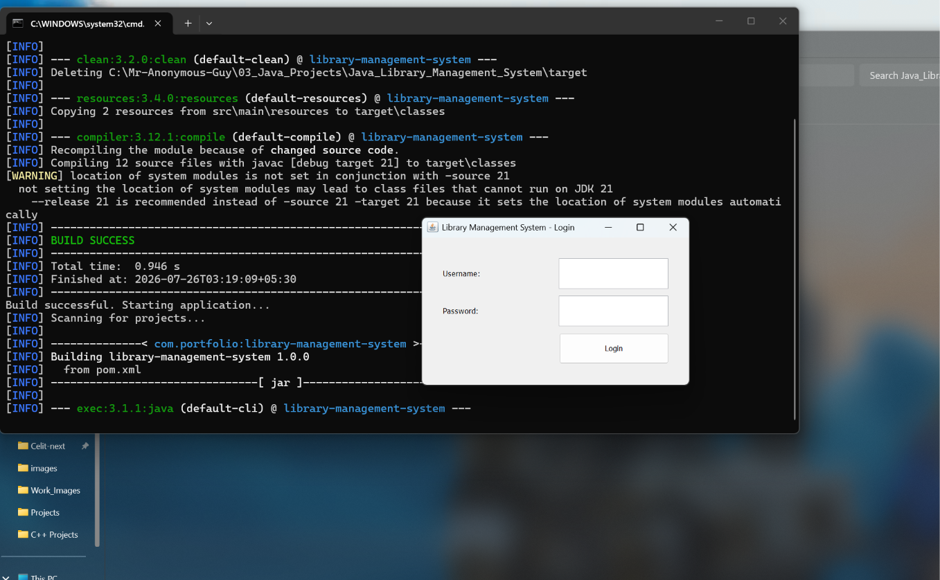 Java Library Management System