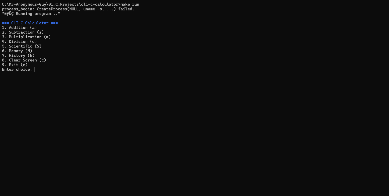 CLI Calculator